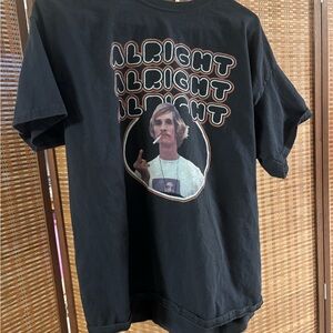 Black Graphic Tee - Alright Alright Alright